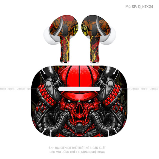 Dán Skin Tai Nghe Airpod 3 Hình Samurai - Santa | D_NTX24