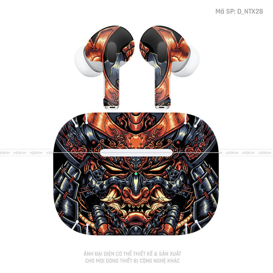 Dán Skin Tai Nghe Airpod 3 Hình Samurai - Santa | D_NTX28