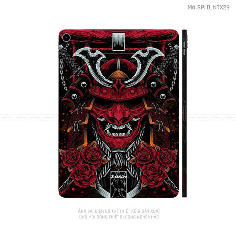 Dán Skin IPad Mini Series Hình Tattoo Satan - Samurai | D_NTX29