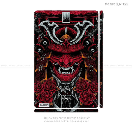 Dán Skin Máy Tính Bảng Lenovo Pad Series Hình Tattoo Satan - Samurai | D_NTX29
