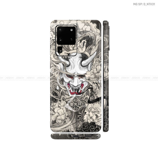 Dán Skin Galaxy S20 Series Hình Nghệ Thuật Xăm Satan - Samurai | D_NTX31