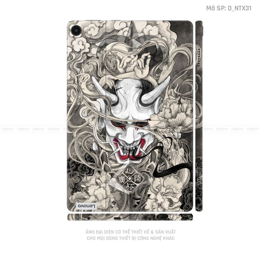 Dán Skin Máy Tính Bảng Lenovo Pad Series Hình Tattoo Satan - Samurai | D_NTX31