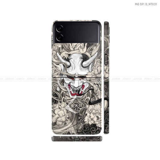 Dán Skin Galaxy Zflip4 Hình Santa - Samurai | D_NTX31