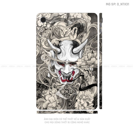 Dán Skin Máy Tính Bảng Oppo Pad Series Hình Tattoo Satan - Samurai | D_NTX31