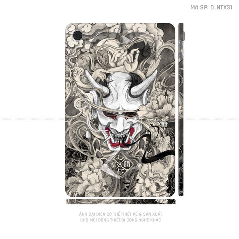 Dán Skin Máy Tính Bảng Oppo Pad Series Hình Tattoo Satan - Samurai | D_NTX31