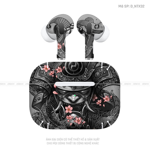 Dán Skin Tai Nghe Airpod 3 Hình Samurai - Santa | D_NTX32