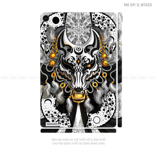 Dán Skin Máy Tính Bảng Lenovo Pad Series Hình Tattoo Hổ - Sói | D_NTX33