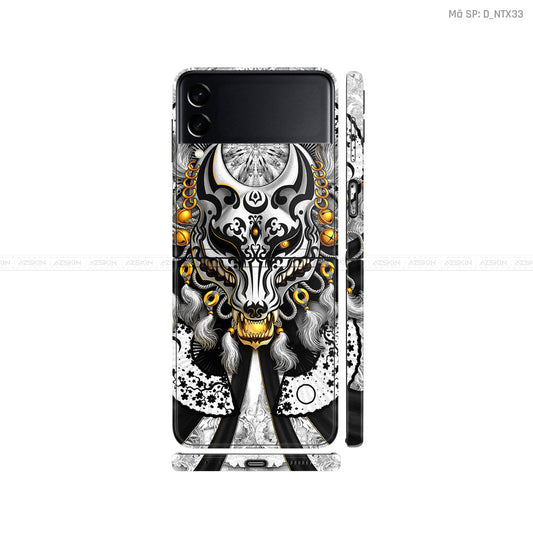 Dán Skin Galaxy Zflip4 Hình Sói | D_NTX33