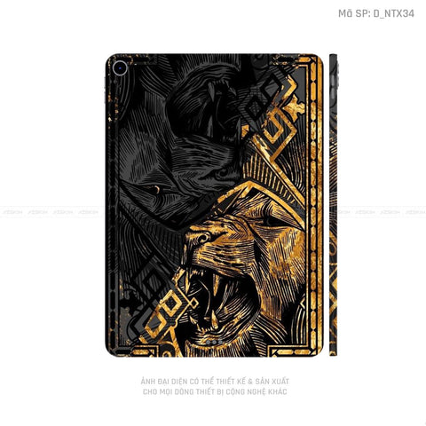 Dán Skin IPad Mini Series Hình Tattoo Hổ - Sói | D_NTX34