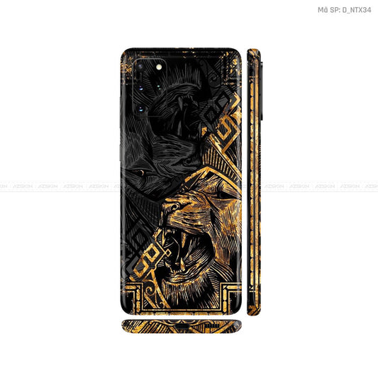 Dán Skin Galaxy S20 Series Hình Nghệ Thuật Xăm Hổ - Sói | D_NTX34