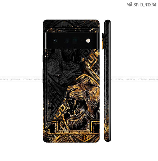 Dán Skin Google Pixel 6 Series Hình Nghệ Thuật Xăm | D_NTX34