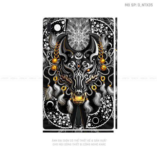 Dán Skin Galaxy Tab S9 Series Hình Tattoo Hổ - Sói | D_NTX35