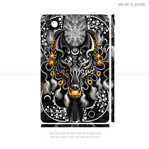Dán Skin Máy Tính Bảng Oppo Pad Series Hình Tattoo Hổ - Sói | D_NTX35