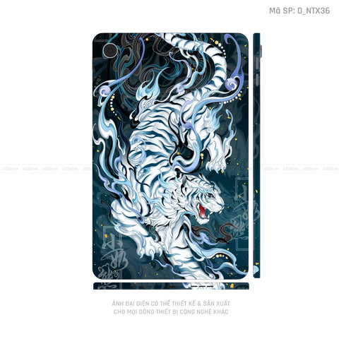 Dán Skin Máy Tính Bảng Oppo Pad Series Hình Tattoo Hổ - Sói | D_NTX36