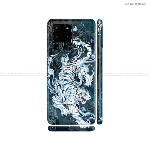 Dán Skin Galaxy S20 Series Hình Nghệ Thuật Xăm Hổ - Sói | D_NTX36