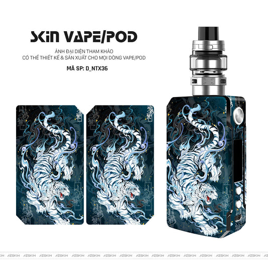 Dán Skin Vape Hình Hổ | D_NTX36