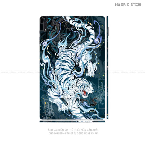 Dán Skin Galaxy Tab S9 Series Hình Tattoo Hổ - Sói | D_NTX36