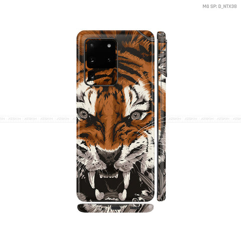 Dán Skin Galaxy S20 Series Hình Nghệ Thuật Xăm Hổ - Sói | D_NTX38