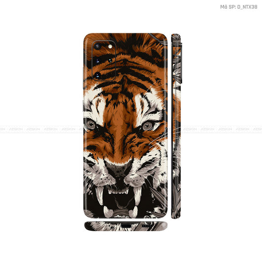 Dán Skin Galaxy S20 Series Hình Nghệ Thuật Xăm Hổ - Sói | D_NTX38