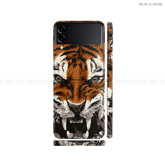 Dán Skin Galaxy Zflip4 Hình Hổ | D_NTX38