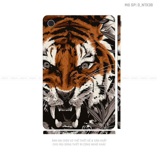Dán Skin Máy Tính Bảng Oppo Pad Series Hình Tattoo Hổ - Sói | D_NTX38