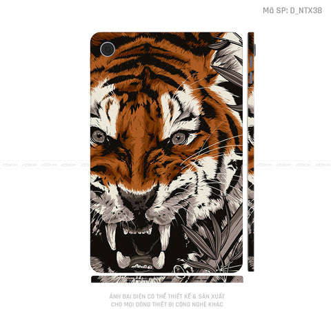 Dán Skin Máy Tính Bảng Oppo Pad Series Hình Tattoo Hổ - Sói | D_NTX38