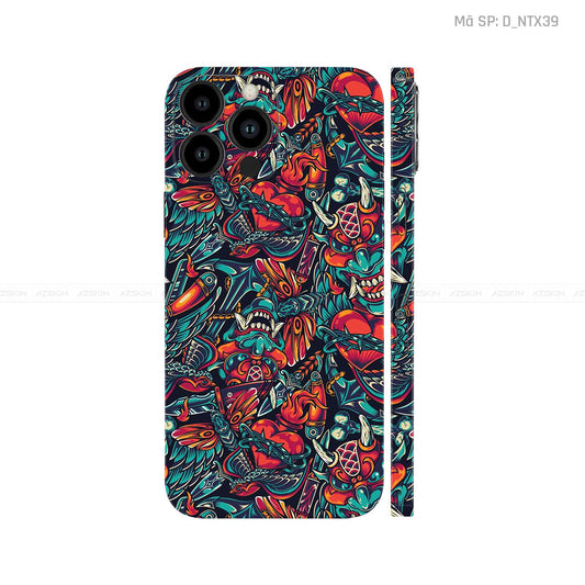 Dán Skin IPhone 14 Series Hình Nghệ Thuật Xăm | D_NTX39