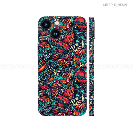 Dán Skin IPhone 14 Series Hình Nghệ Thuật Xăm | D_NTX39