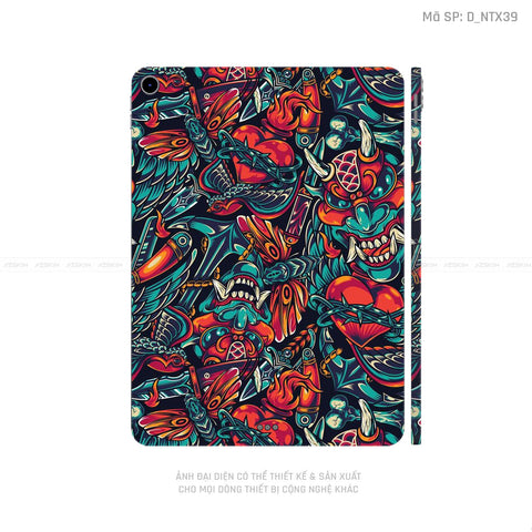 Dán Skin IPad Mini Series Hình Tattoo Pattern - Họa Tiết | D_NTX39