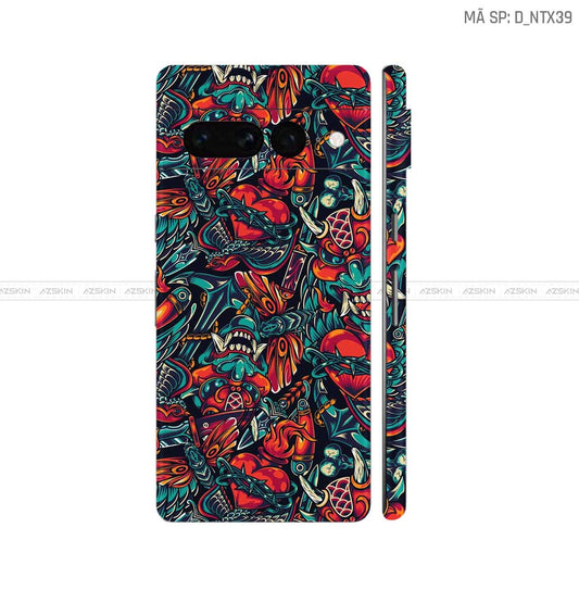 Dán Skin Google Pixel 8 Series Hình Nghệ Thuật Xăm | D_NTX39
