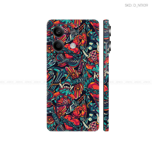 Dán Skin Điện Thoại Xiaomi Redmi 13 Series Hình Nghệ Thuật Xăm | D_NTX39