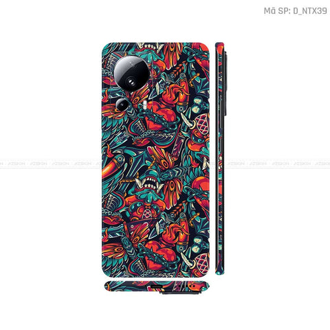 Dán Skin Xiaomi 13 Series Hình Tattoo | D_NTX39