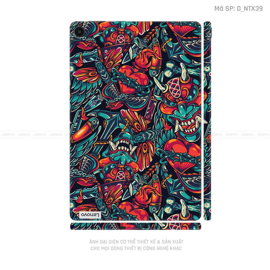 Dán Skin Máy Tính Bảng Lenovo Pad Series Hình Tattoo Pattern - Họa Tiết | D_NTX39