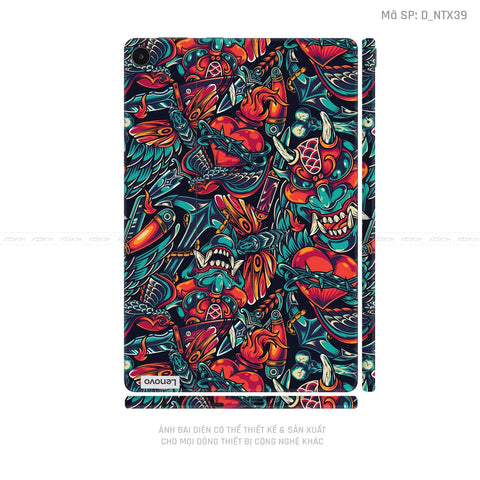 Dán Skin Máy Tính Bảng Lenovo Pad Series Hình Tattoo Pattern - Họa Tiết | D_NTX39