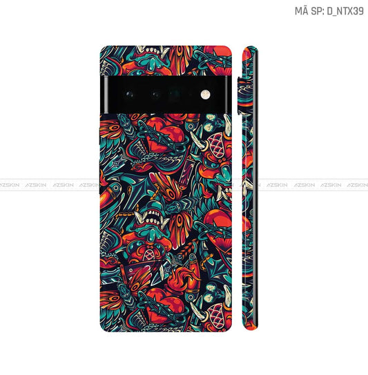 Dán Skin Google Pixel 6 Series Hình Nghệ Thuật Xăm | D_NTX39