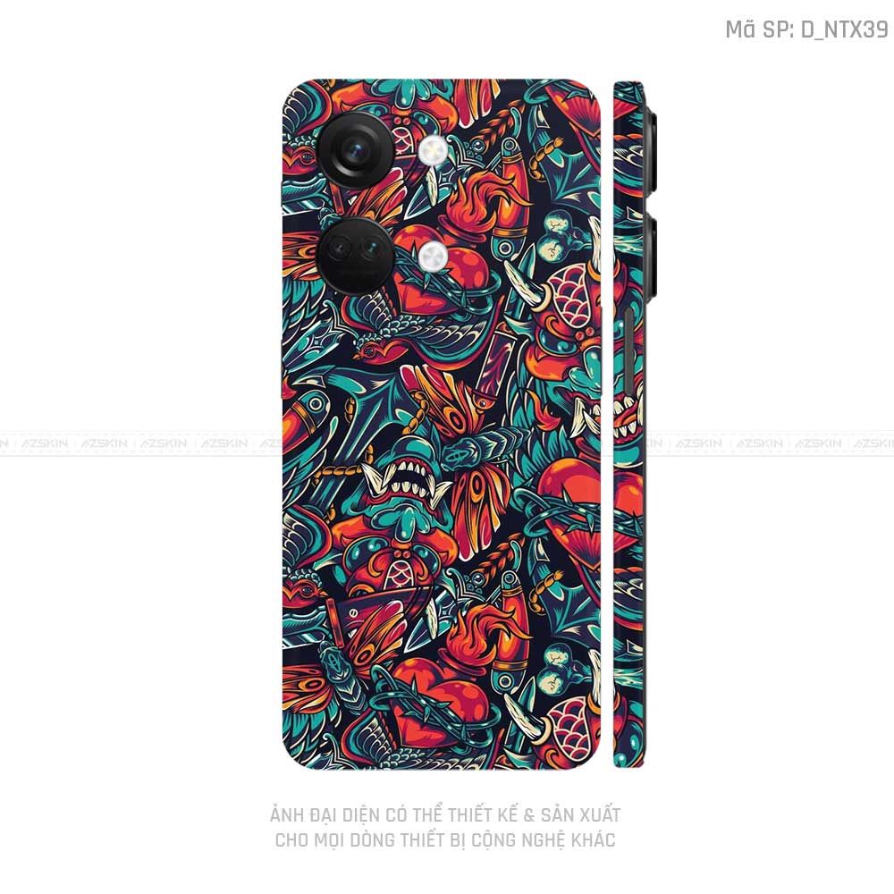 Dán Skin Oneplus Nord Series Hình Nghệ Thuật Xăm | D_NTX39