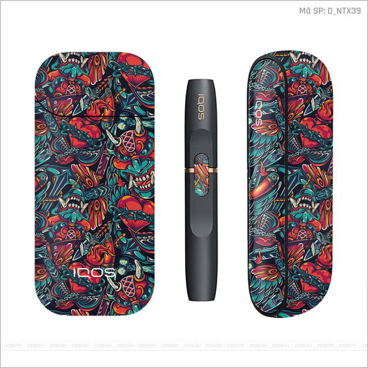 Dán Skin IQOS Hình Nghệ Thuật Xăm | D_NTX39