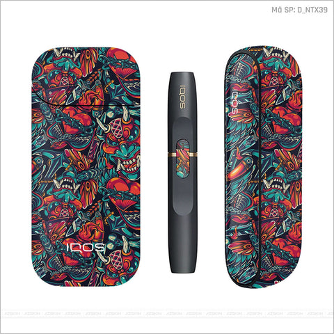 Dán Skin IQOS Hình Nghệ Thuật Xăm | D_NTX39