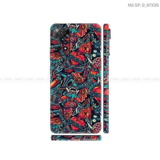 Dán Skin Xiaomi Redmi Note 11 Series Hình Tattoo | D_NTX39