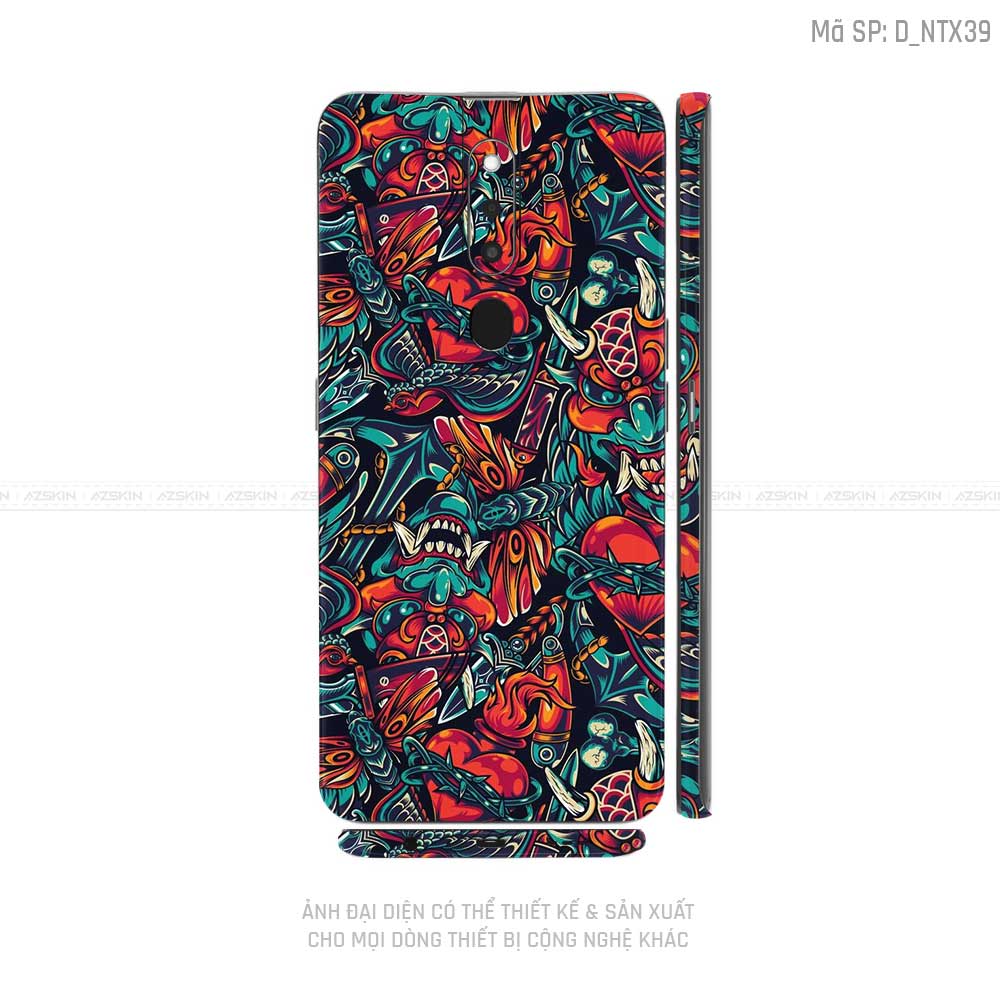 Miếng Dán Skin Điện Thoại OPPO F Series Hình Nghệ Thuật Xăm | D_NTX39