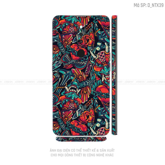 Miếng Dán Skin Điện Thoại OPPO F Series Hình Nghệ Thuật Xăm | D_NTX39