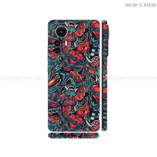 Dán Skin Xiaomi 12 Series Hình Tattoo | D_NTX39