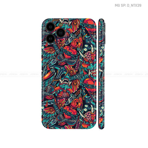 Dán Skin IPhone 11 Series Hình Nghệ Thuật Xăm | D_NTX39