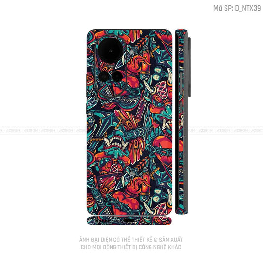 Dán Skin Điện Thoại OPPO Reno Series Hình Nghệ Thuật Xăm | D_NTX39