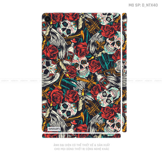 Dán Skin Máy Tính Bảng Lenovo Pad Series Hình Tattoo Pattern - Họa Tiết | D_NTX40