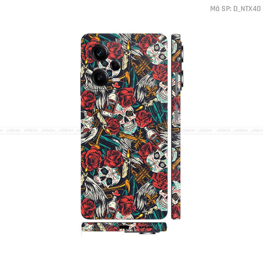 Dán Skin Xiaomi Redmi Note 12 Series Hình Tattoo | D_NTX40