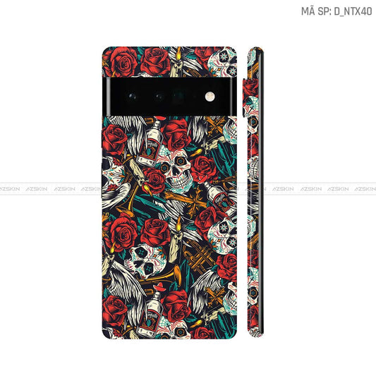 Dán Skin Google Pixel 6 Series Hình Nghệ Thuật Xăm | D_NTX40