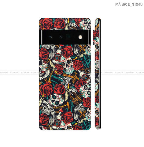 Dán Skin Google Pixel 6 Series Hình Nghệ Thuật Xăm | D_NTX40