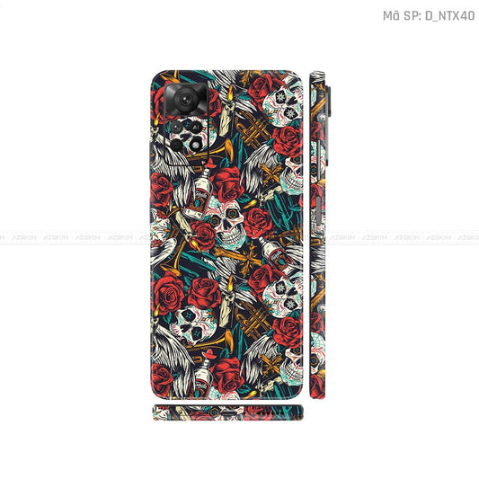 Dán Skin Xiaomi Redmi Note 11 Series Hình Tattoo | D_NTX40