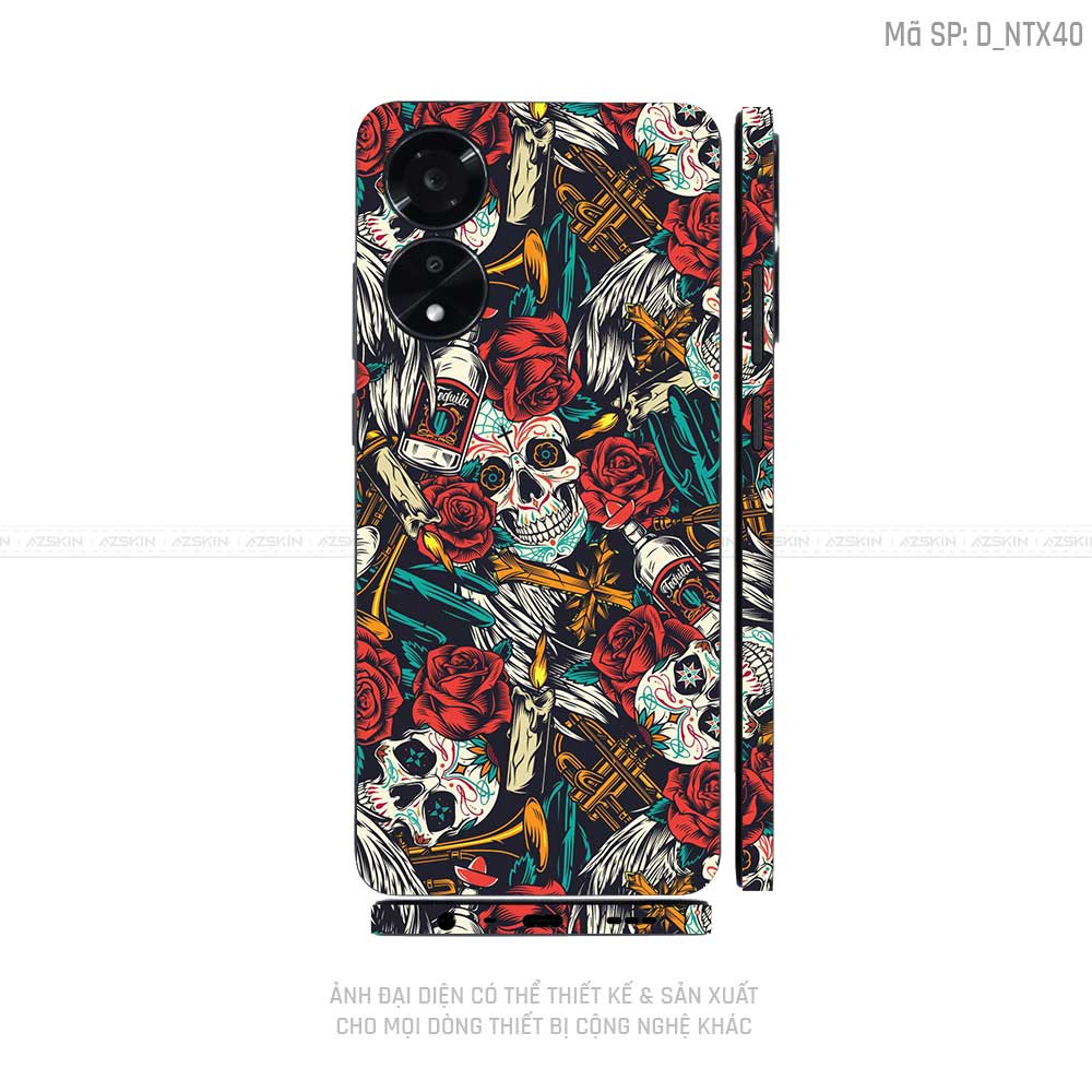 Miếng Dán Skin Điện Thoại OPPO A Series Hình Tattoo | D_NTX40